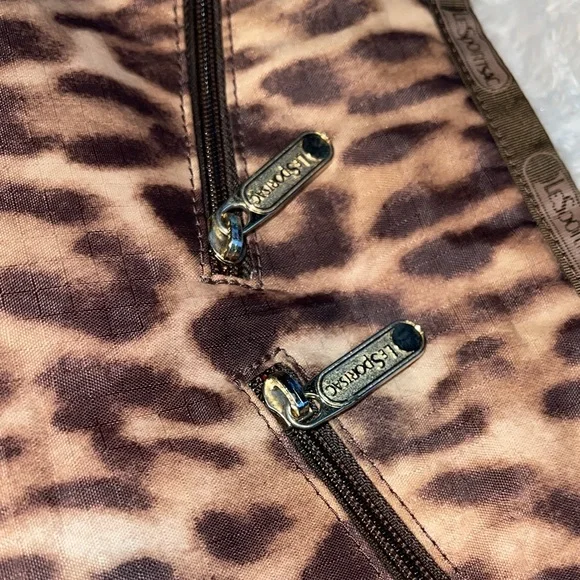 L.A.M.B. Lesportsac Rasta Stripe Leopard Print Shoulder Bag. Gwen Stefani Bag. - Picture 10 of 13